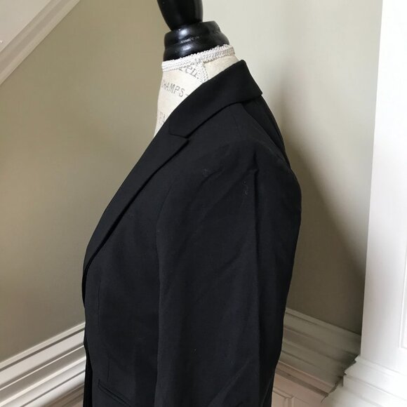 NWT JCrew Parke Blazer Jacket Womens 0 Black Italian Stretch Wool J5383 Coat NEW - Picture 11 of 13